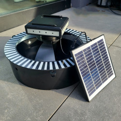 Piège à larves de moustiques LARVOCIDE SIRENIX avec son panneau solaire détachable