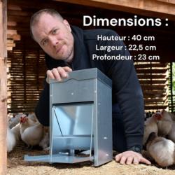 Dimensions de la mangeoire anti nuisibles