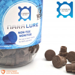 Appât NARA® Bloc pour rongeurs (rat, souris), arôme chocolat-noisette (lot de 100)