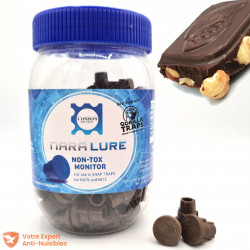Les rongeurs (et surtout les souris) sont friands de l'arôme sucré chocolat de ces appâts Nara® Lure (lot de 100)