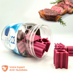 Ces blocs Nara® leurrent parfaitement l'arôme de la viande