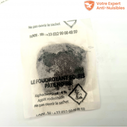 Appât souricide foudroyant sous forme de pâte en sachet de 10 g