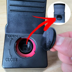 Emplacement pour la mise en place de l'appât