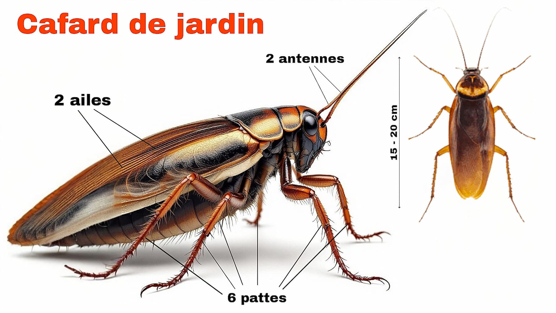 photo cafard de jardin blatte Ectobius