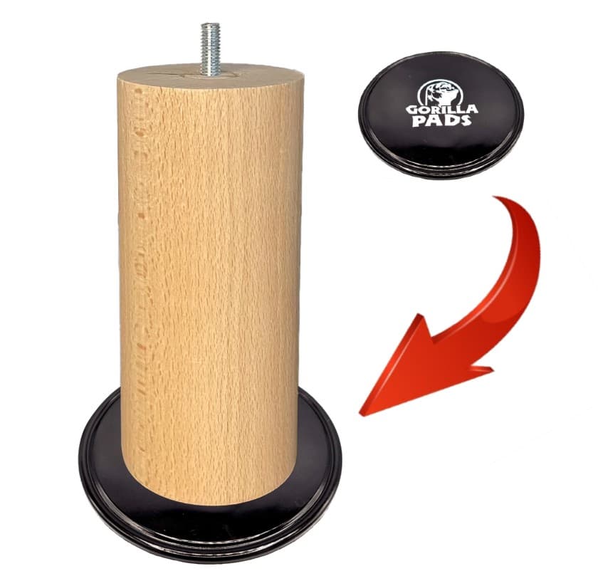 Piège Gorilla Pads sous un pied de lit